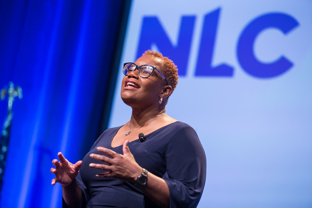 Gary Indiana mayor and NLC president Mayor Karen Freeman Wilson