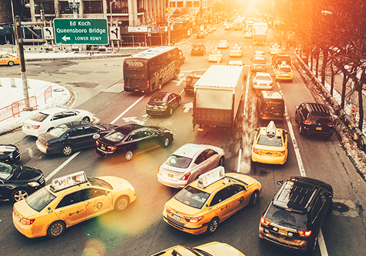congested street