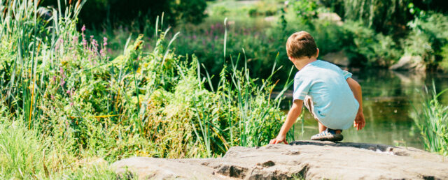 child in park