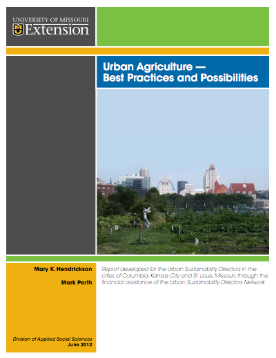 Cover - Urban Agriculture Best Practices and Possibilities