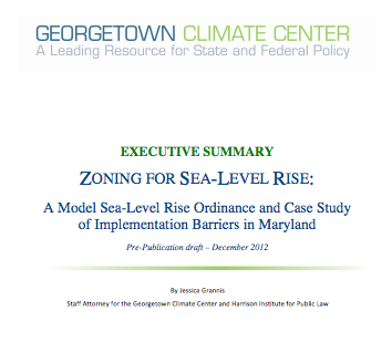 Cover - Zoning for Sea-Level Rise Executive Summary