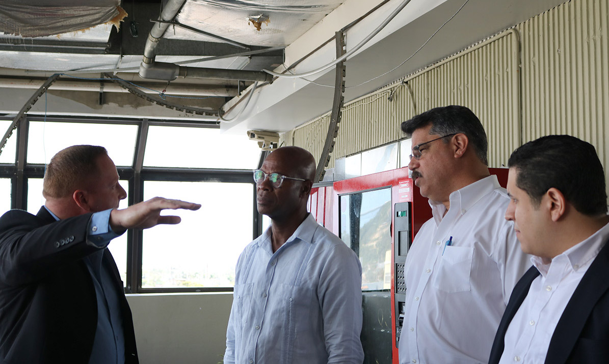 NLC CEO Clarence Anthony and City of Orlando Commissioner Tony Ortiz see the damage caused by Hurricane Maria with officials from the city of Bayamón, Puerto Rico. Meri St. Jean/NLC