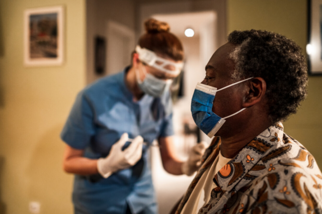 person getting a vaccination