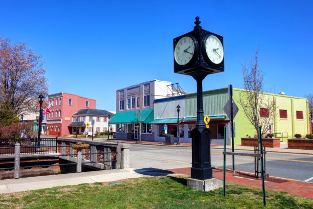 Milford, Delaaware, town square